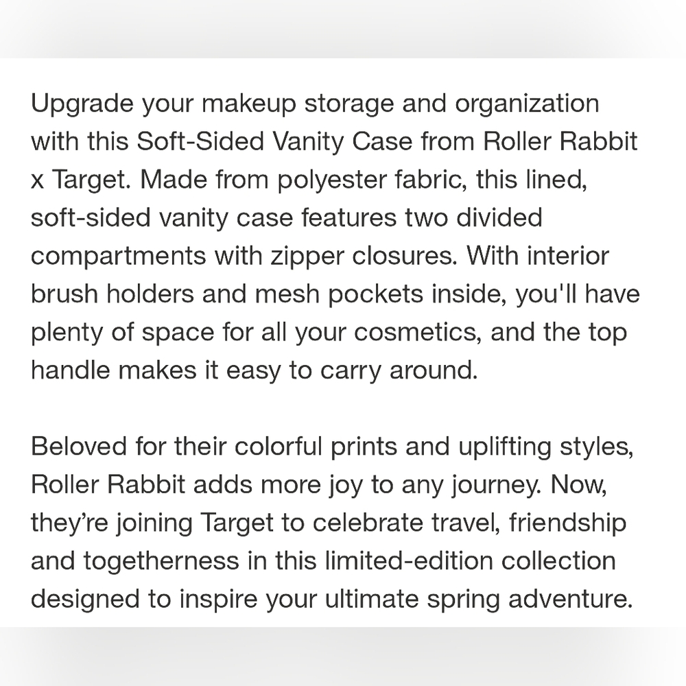 Roller Rabbit X Target Train Case - Picture 7 of 7